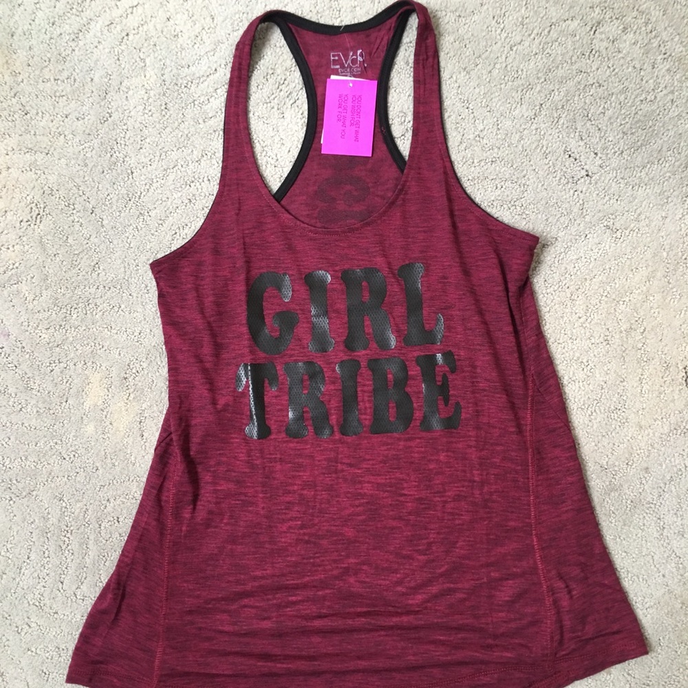 NWT girl tribe yoga pure barre workout top